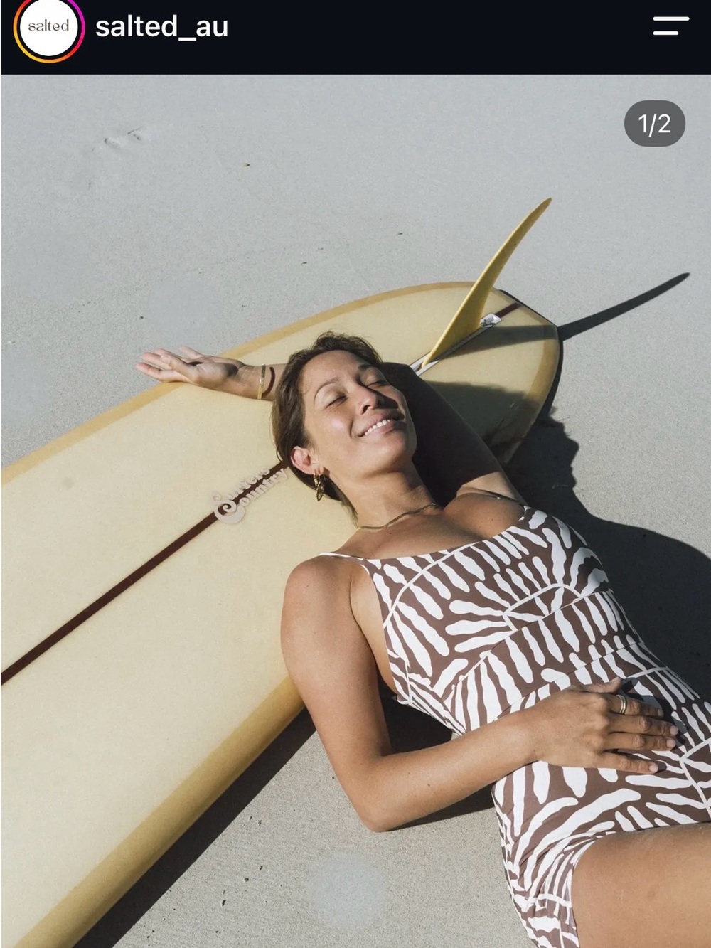 Salted Au Swim body suit M